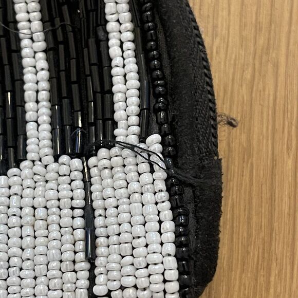 Vintage Mary Frances Piano Music Note Beaded Clutch Pouch - Picture 5 of 9